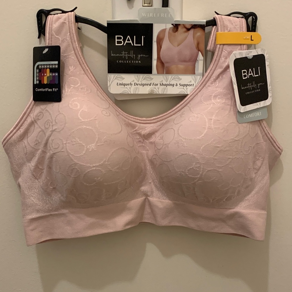 Bali Women's Light Pink Wirefree Bra